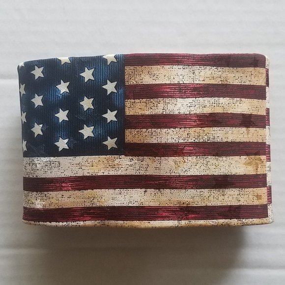 VINTAGE Silk Necktie American Flag Tango by Max Raab - Picture 2 of 7